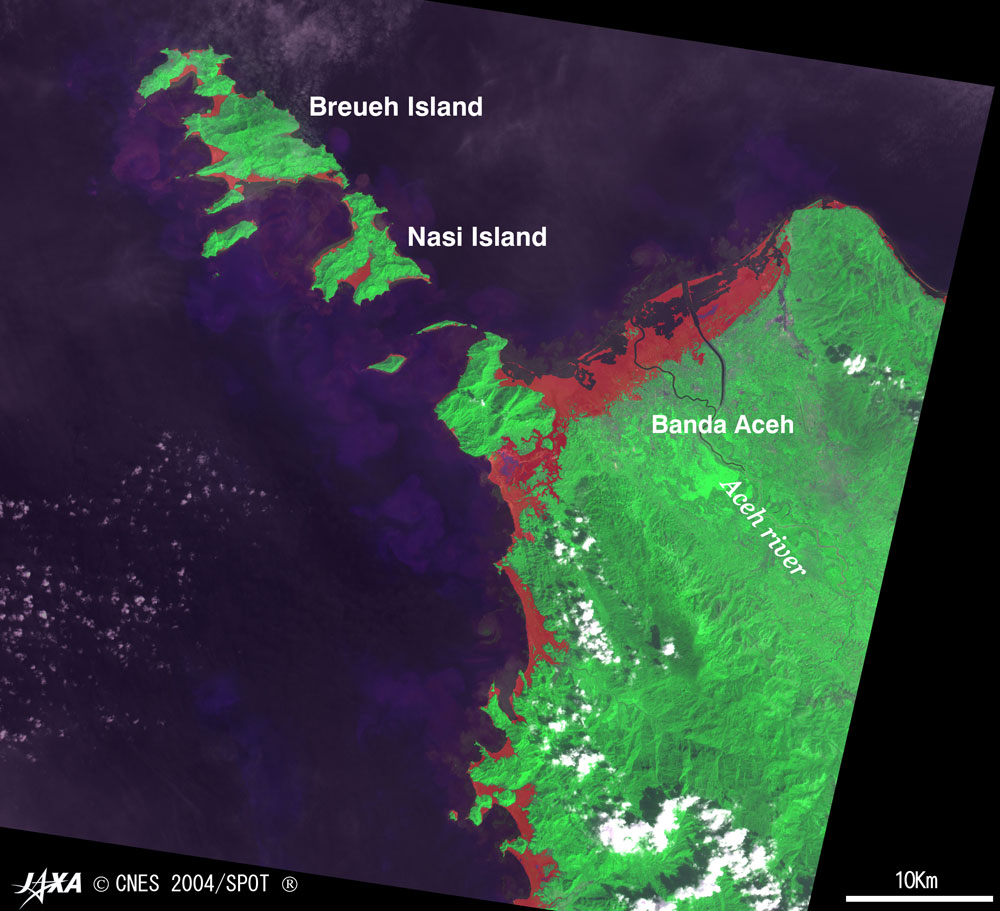 Get Banda Aceh Tsunami Satellite Images Background