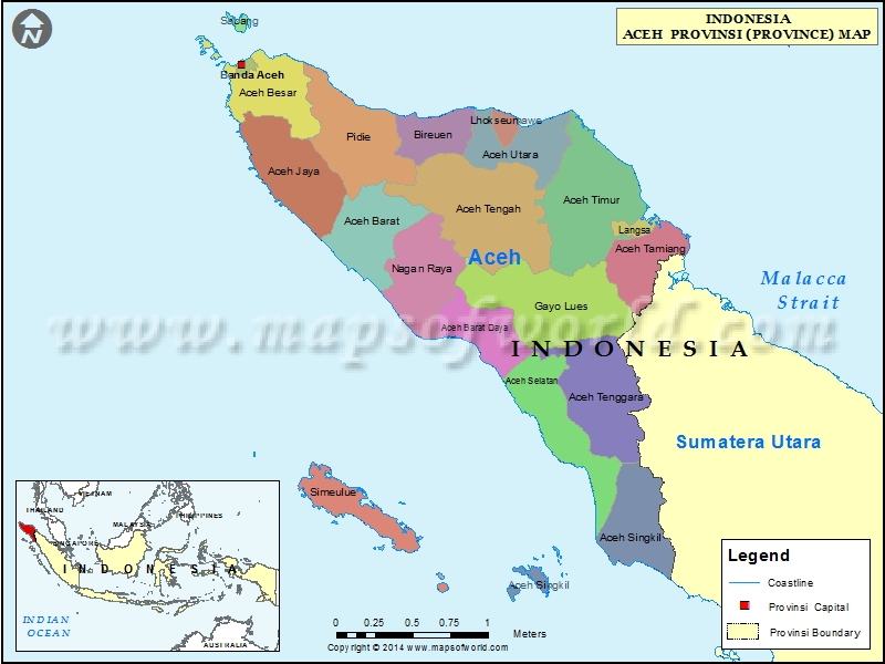 Aceh Indonesia Map