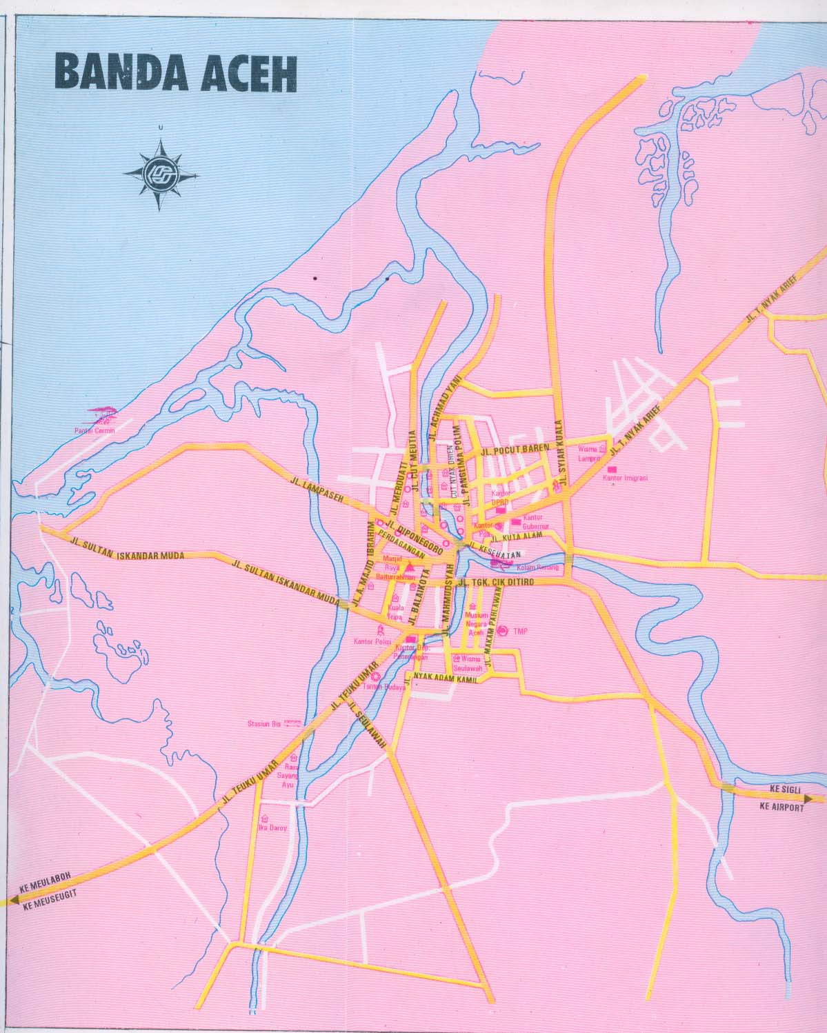 AMAZING INDONESIA: BANDA ACEH CITY MAP